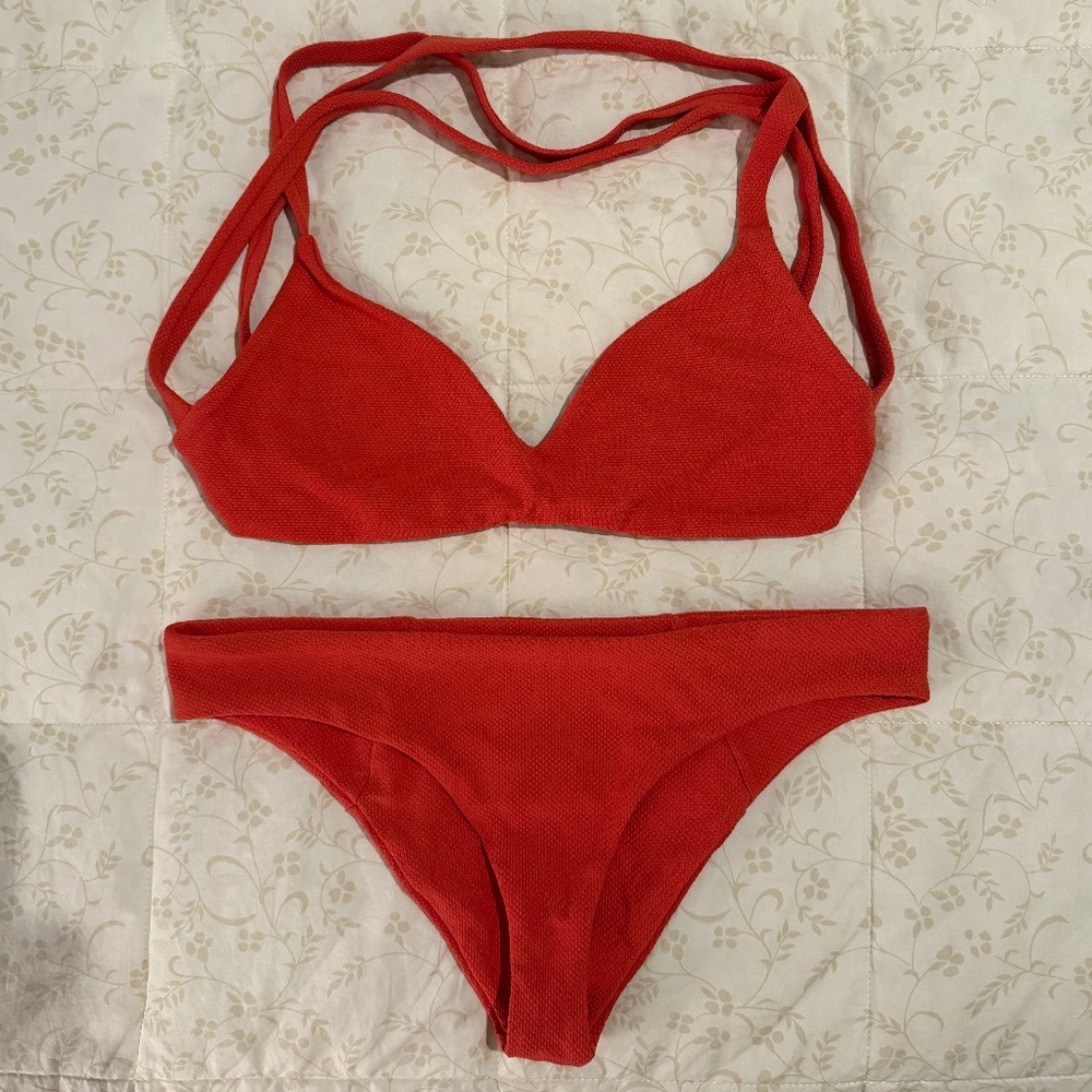 Boys and Arrows Bikini Set  in Cayenne (Size M) -- NWOT